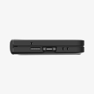 ACS05920 - Pixel Fold Series Case Slim Armor Pro in black showing the back