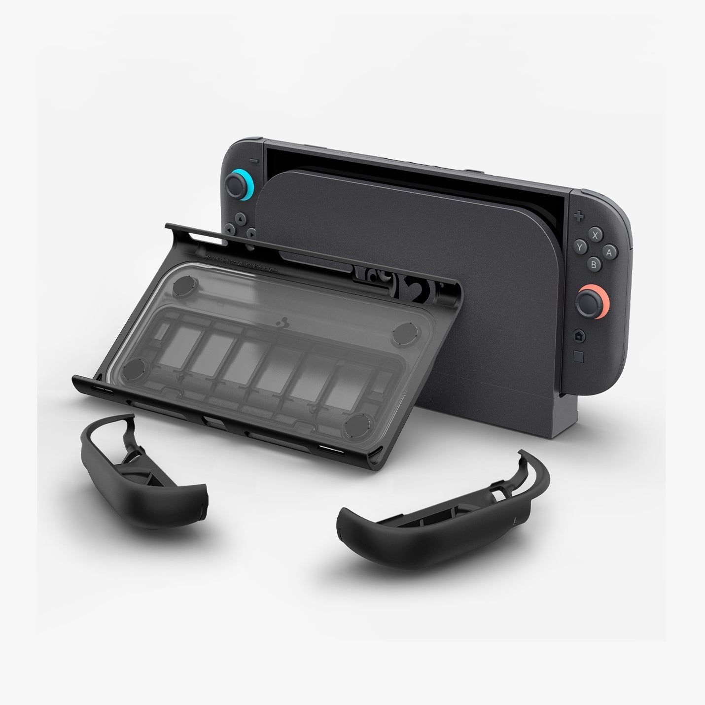 Spigen Snap Switch Nintendo Switch 2 case shown from front and rear