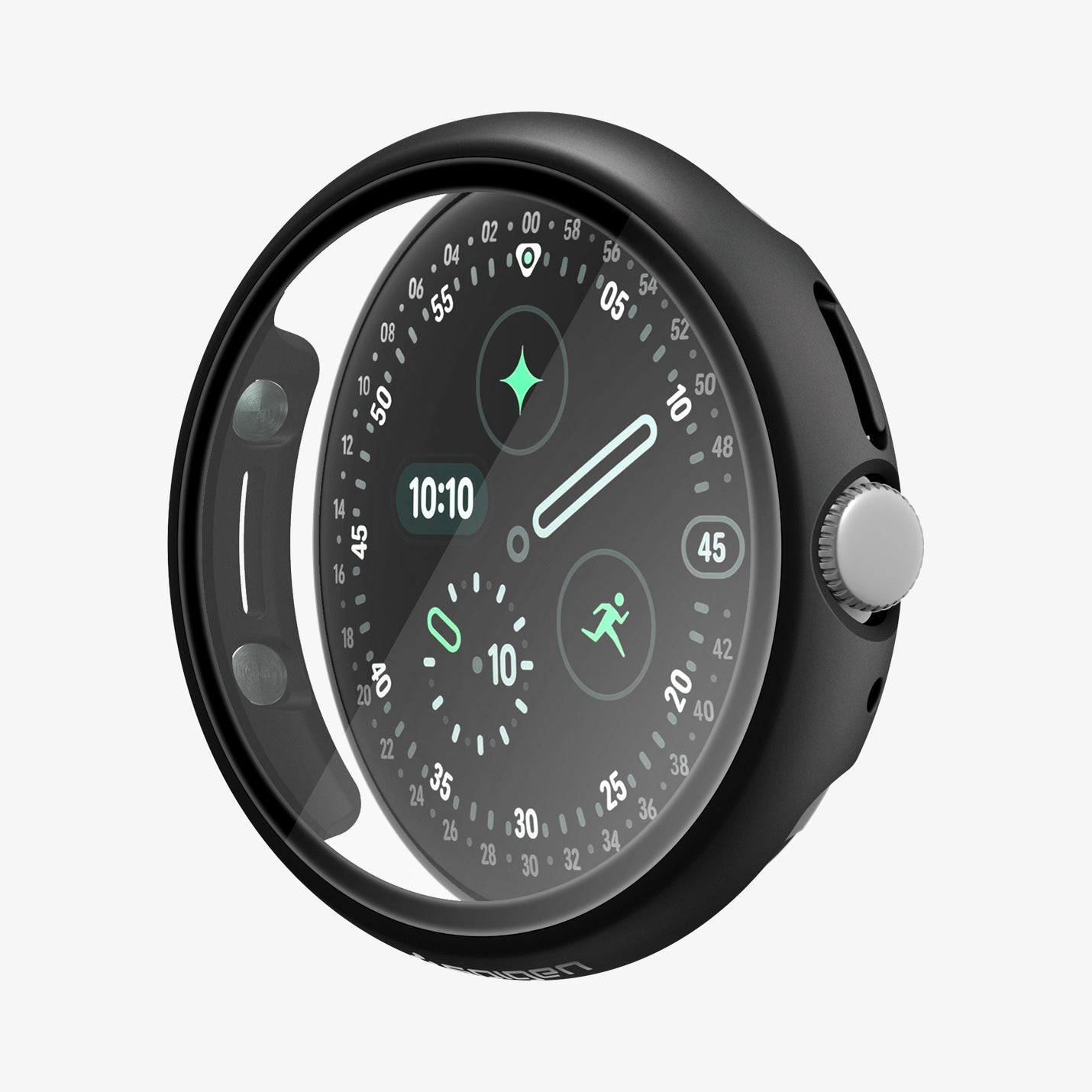 Spigen Google Pixel Watch 5 (41mm) Case + Screen Protector – Thin Fit 360 - Crystal Clear - image 3
