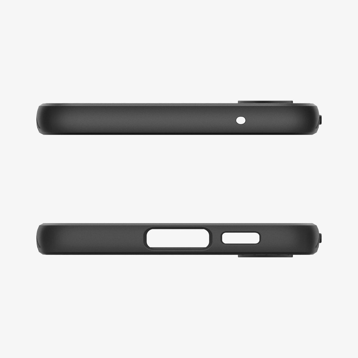 Galaxy S23 FE Case Liquid Air in matte black showing the back