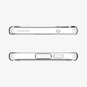 ACS05617 - Galaxy S23 Ultra Case Ultra Hybrid in crystal clear showing the back