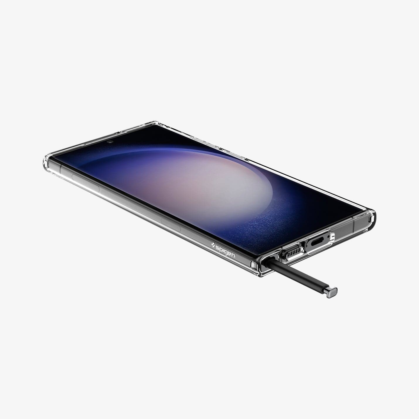 Spigen Ultra Hybrid case for Galaxy S23 Ultra in Crystal Clear – detail image 4