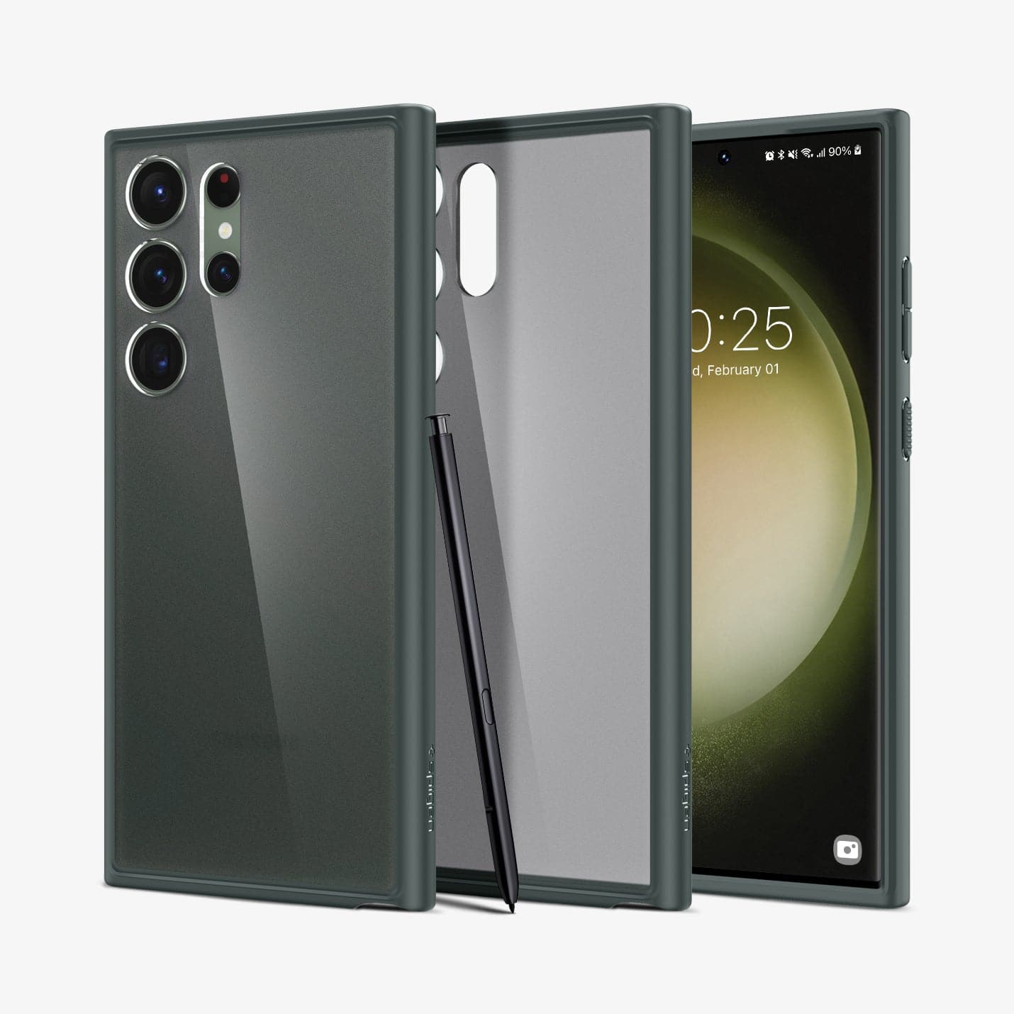 Spigen Ultra Hybrid case for Galaxy S23 Ultra in Frost Green – detail image 1