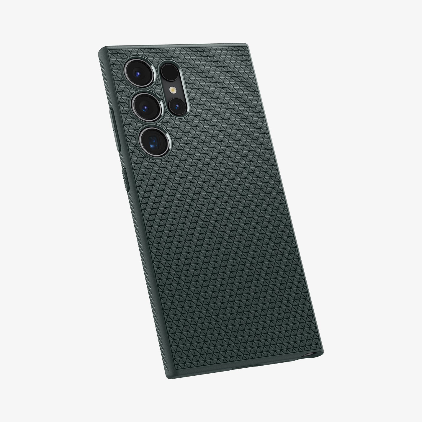 ACS07287 - Galaxy S24 Ultra Case Liquid Air in Matte Black showing the back