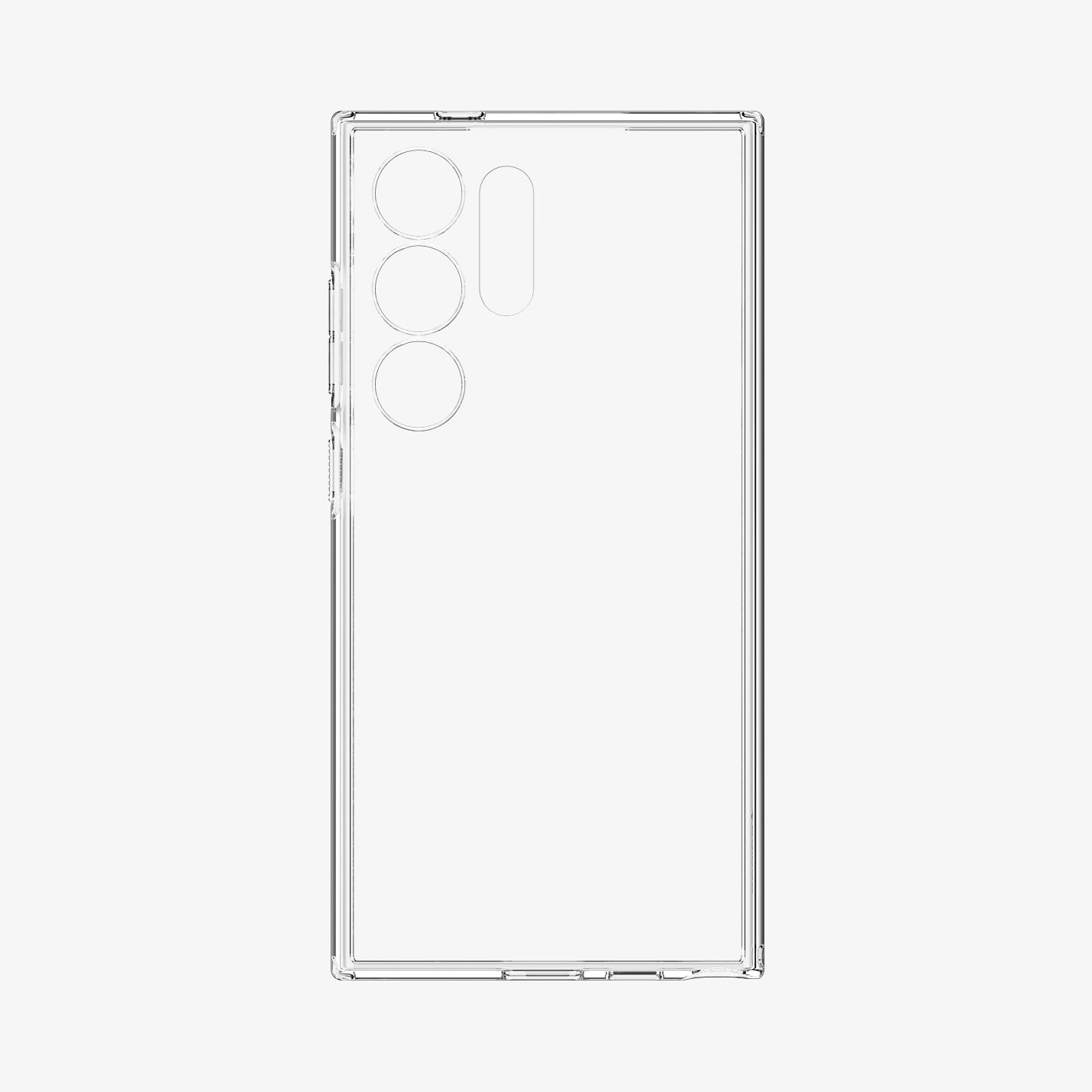 Galaxy S24 Ultra Case Liquid Crystal in Crystal Clear showing the back of a clear case