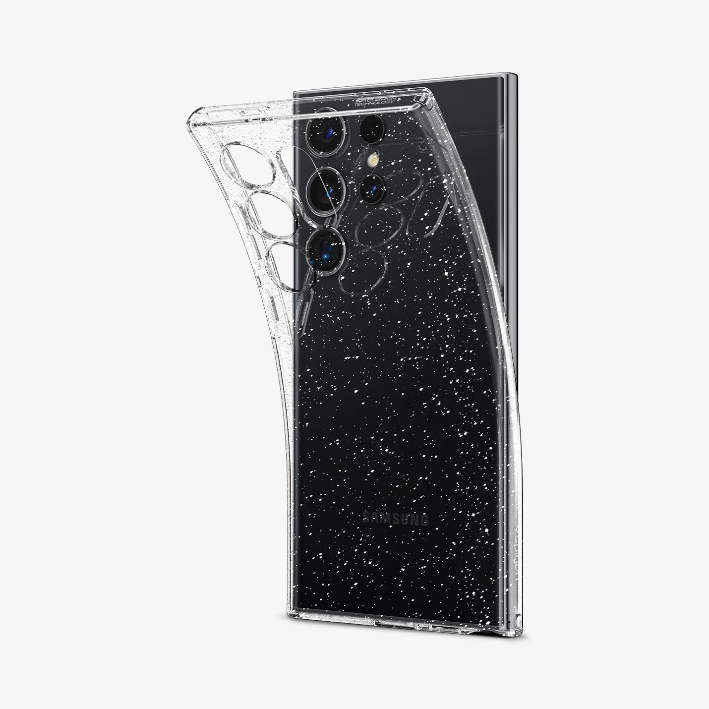 Spigen Galaxy S24 Ultra Glitter Case – Liquid Crystal – Crystal Quartz – detail image 3