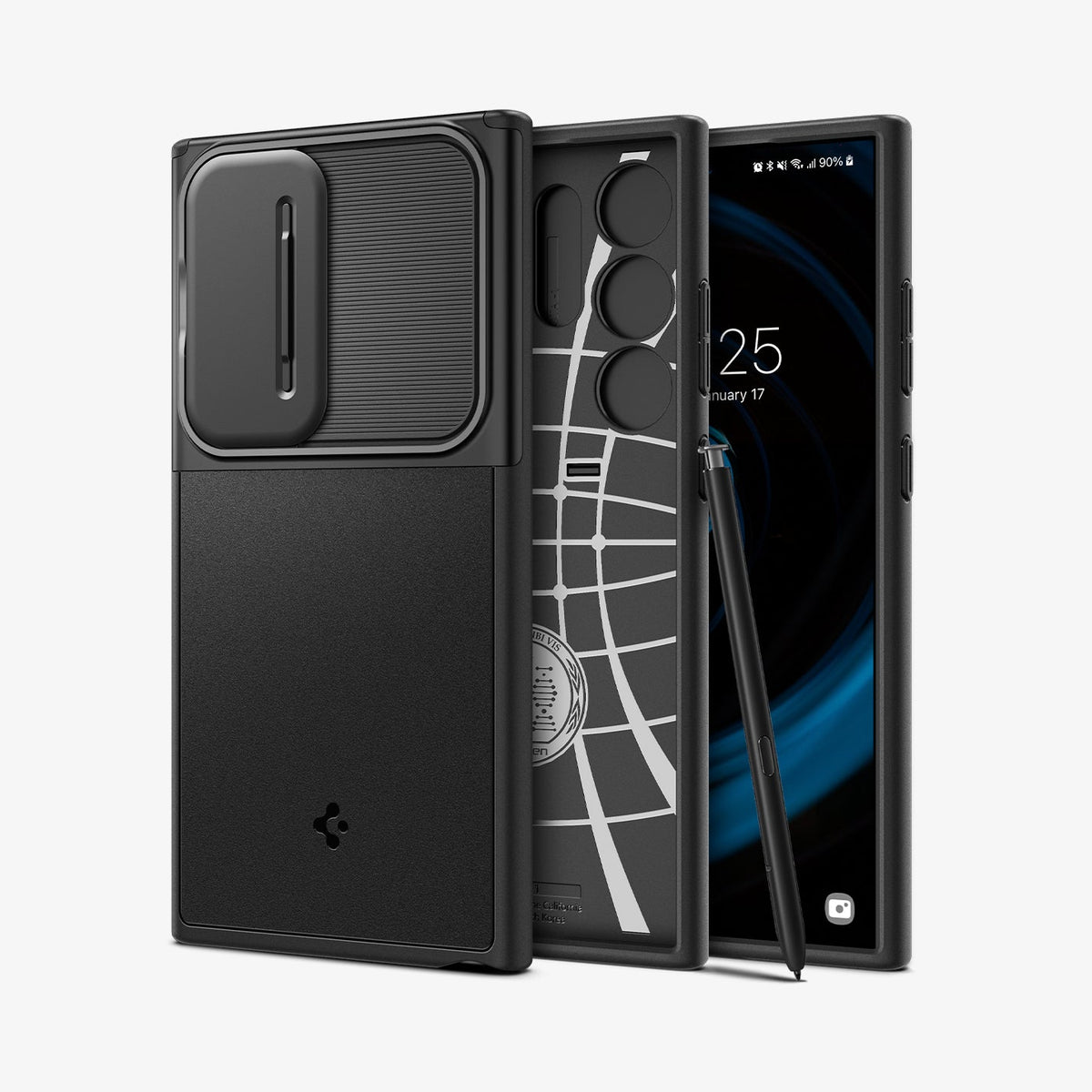 Spigen Galaxy S24 Ultra Case – Optik Armor – Black – main product image