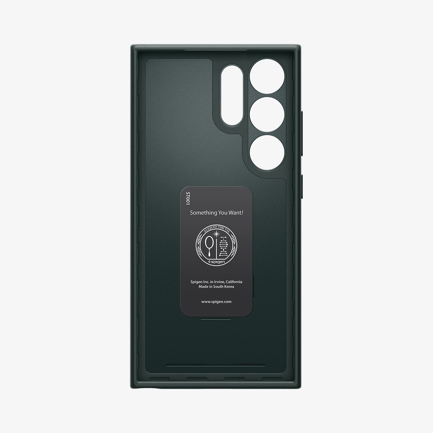 ACS07281 - Galaxy S24 Ultra Case Thin Fit in Black showing the back