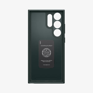 ACS07281 - Galaxy S24 Ultra Case Thin Fit in Black showing the back