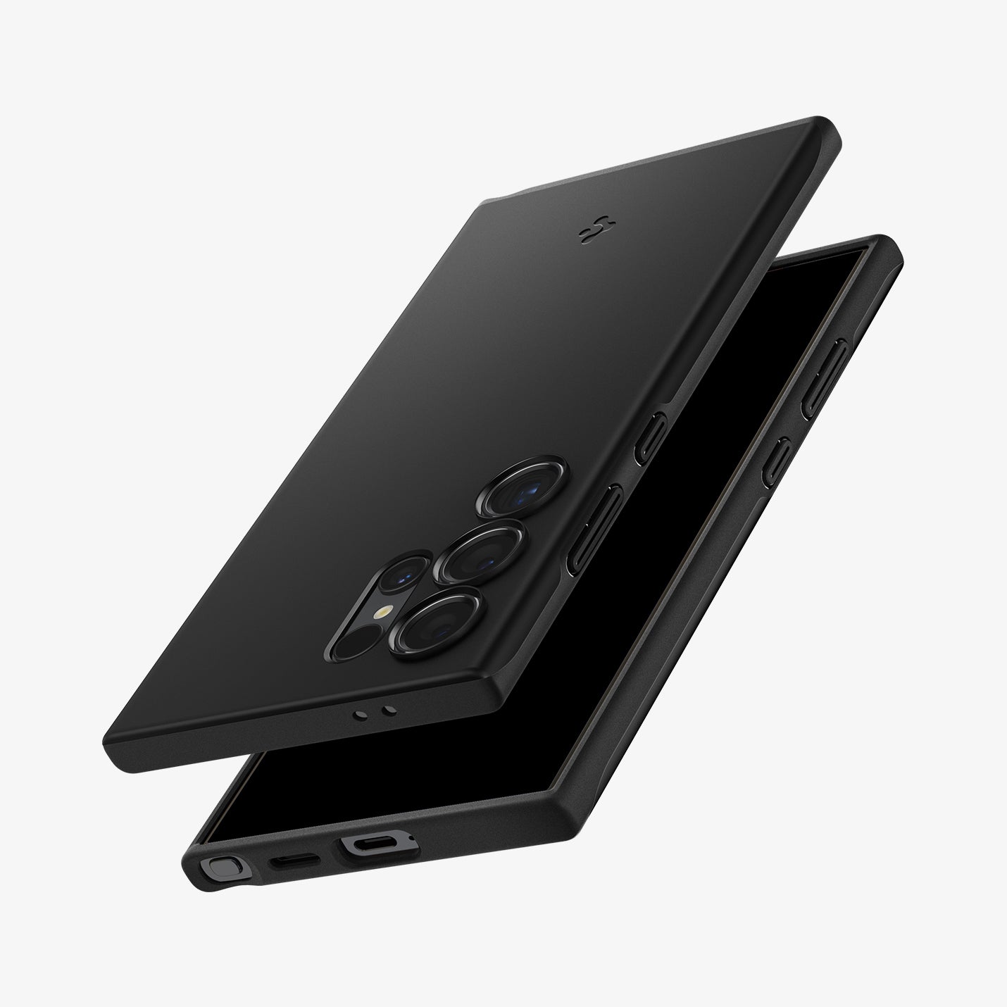ACS07281 - Galaxy S24 Ultra Case Thin Fit in Black showing the back