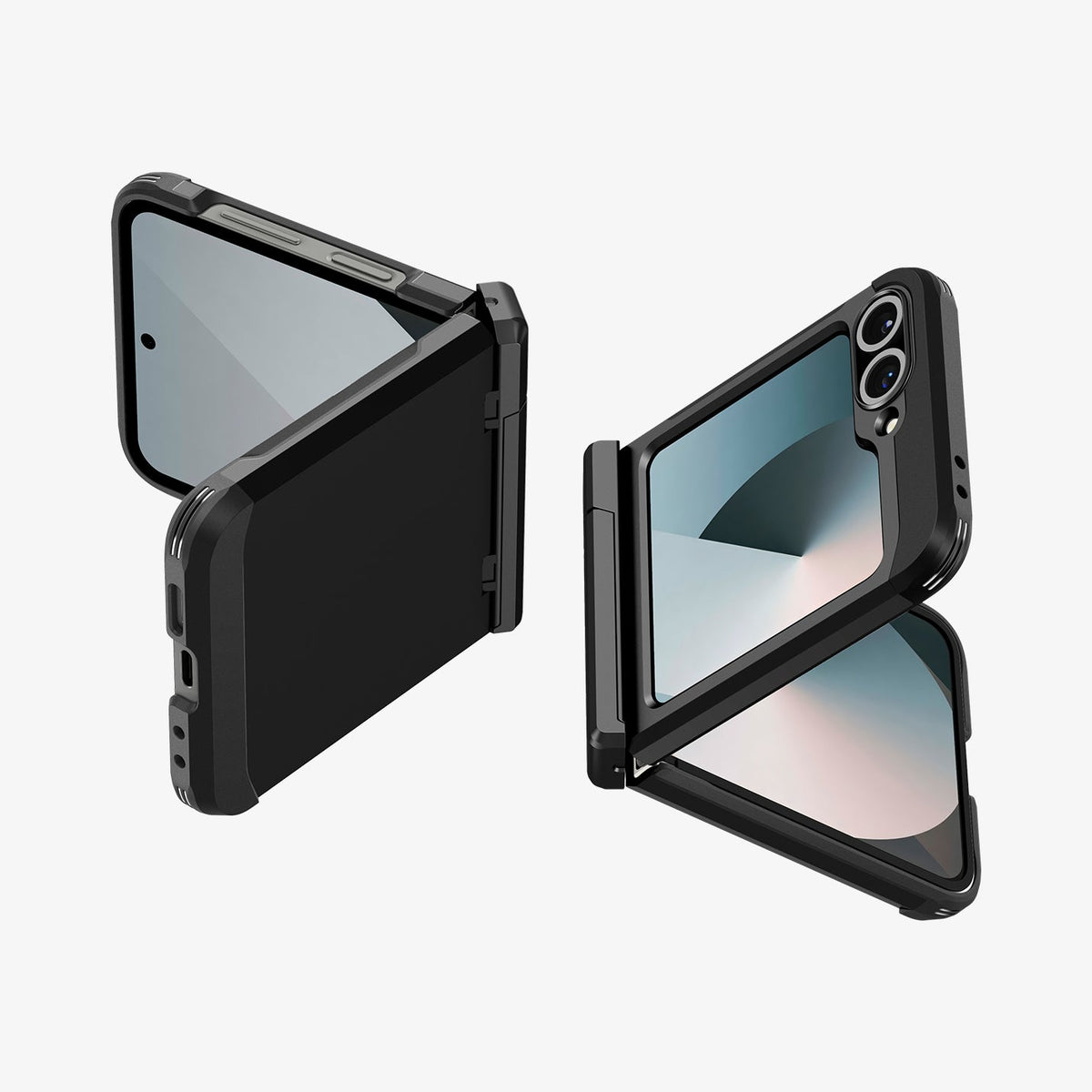 Spigen Galaxy Z Flip 7 FE / Z Flip 6 Case – Tough Armor Pro (MagFit) — Black, fit, construction or use view 2