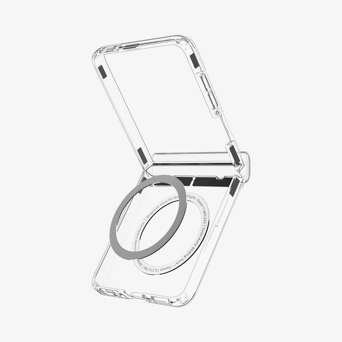 Spigen Galaxy Z Flip 8 Case Ultra Hybrid Pro MagFit - Clear White - image 5