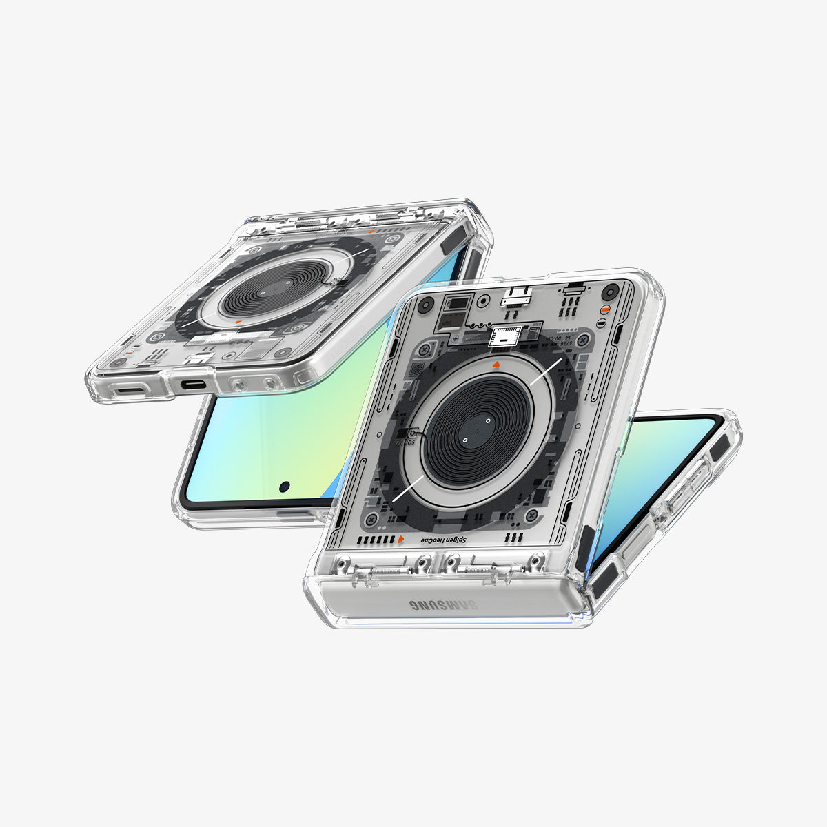 Spigen Galaxy Z Flip 8 Case Ultra Hybrid Pro Neo One MagFit - Neo One - image 2