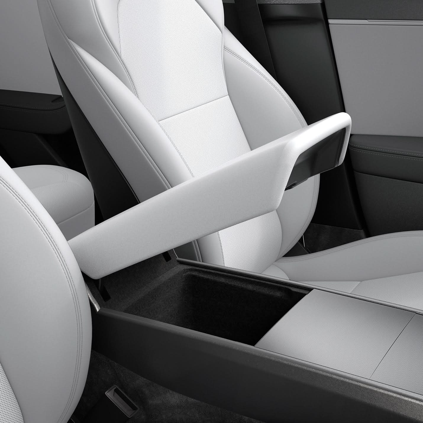 Spigen Tesla Model 3 Highland / Model Y Juniper Armrest Cover – White official detail 2