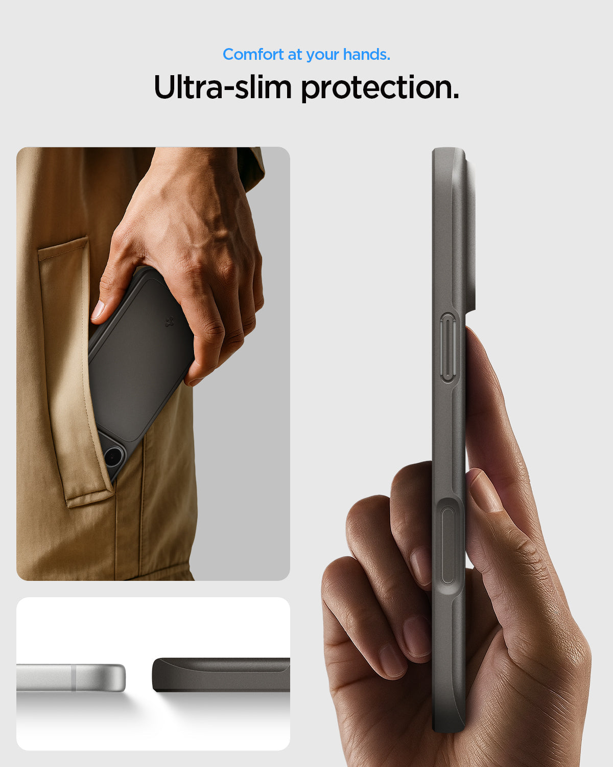 Spigen iPhone 18 Pro Thin Fit (MagFit) - Gunmetal - feature illustration 48