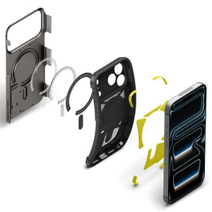 Spigen iPhone 18 Pro Max Tough Armor T (MagFit) - Gunmetal - case detail 30