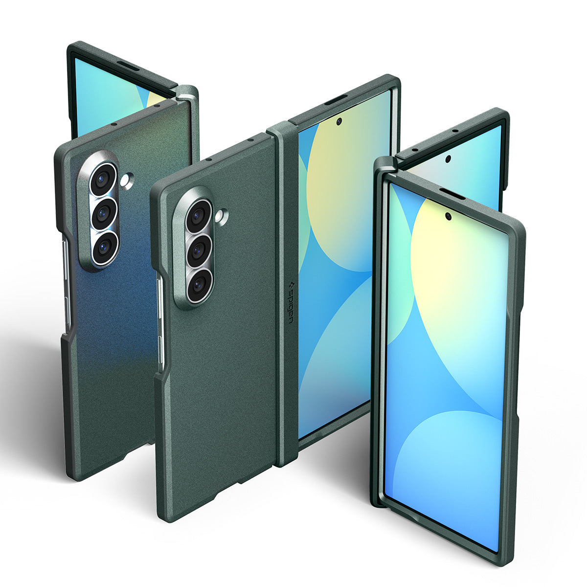 Spigen Galaxy Z Fold 8 Ultra Case Tough Armor Pro MagFit - Abyss Green - image 14
