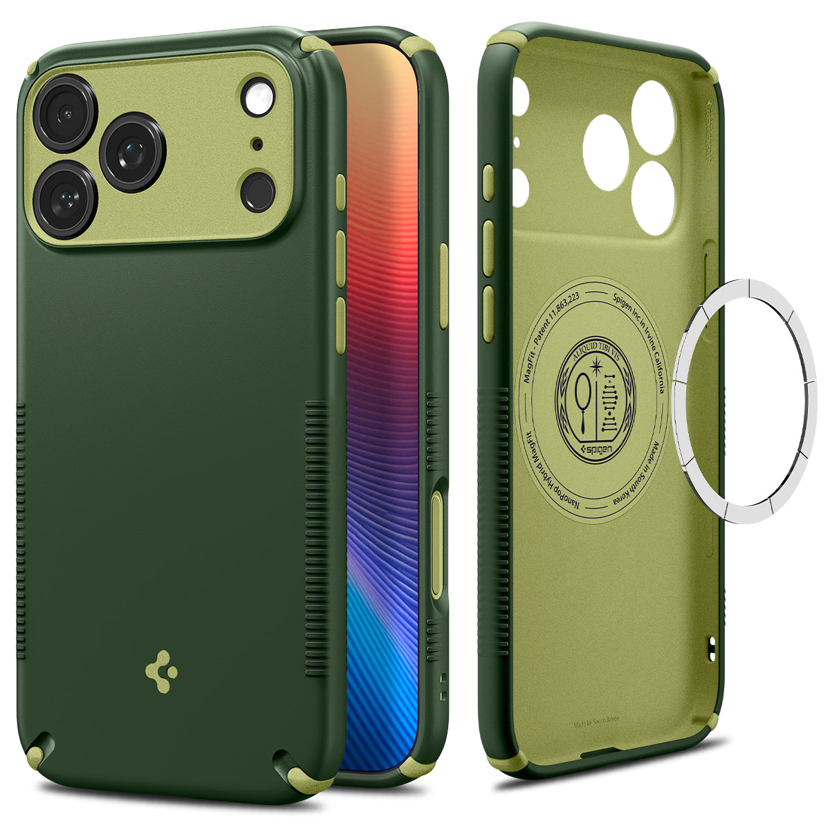 Spigen iPhone 18 Pro Nano Pop Hybrid (MagFit) - Avo Green - product view 1