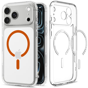 Spigen iPhone 18 Pro Max Ultra Hybrid (MagFit) - Clear Orange - product view 4