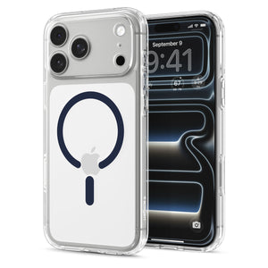 Spigen iPhone 18 Pro Max Ultra Hybrid (MagFit) - Clear Deep Blue - case detail 16