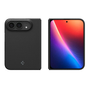Spigen iPhone Duo Air Skin Aramid MagFit - Front screen and textured aramid back