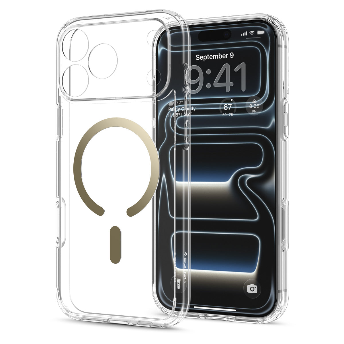 Spigen iPhone 18 Pro Max Ultra Hybrid (MagFit) - Clear Gold - case detail 29