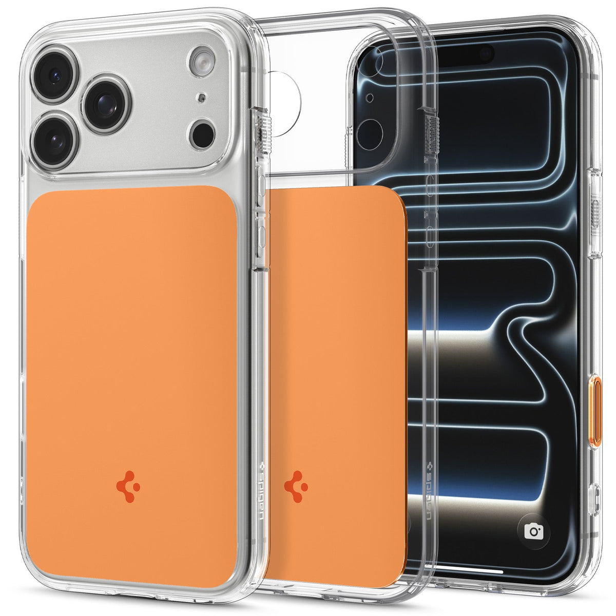 Spigen iPhone 18 Pro Ultra Hybrid T (MagFit) - Glossy Orange - product view 1