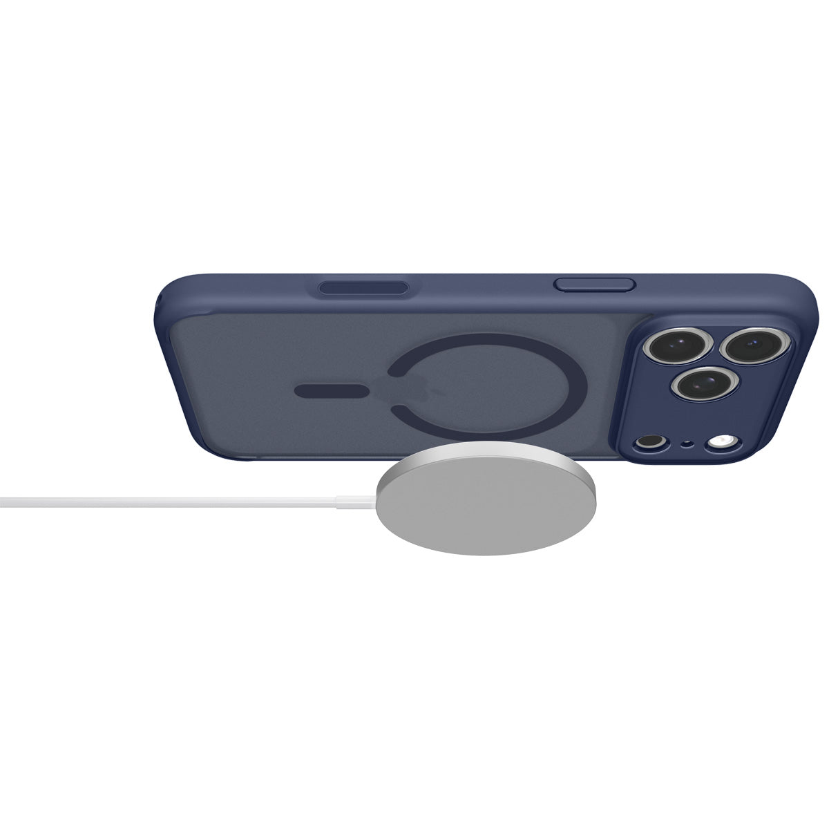 Spigen iPhone 18 Pro Ultra Hybrid Matte (MagFit) - Frost Deep Blue - case detail 43