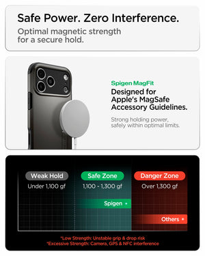 Spigen iPhone 18 Pro Max Tough Armor T (MagFit) - Gunmetal - feature illustration 44