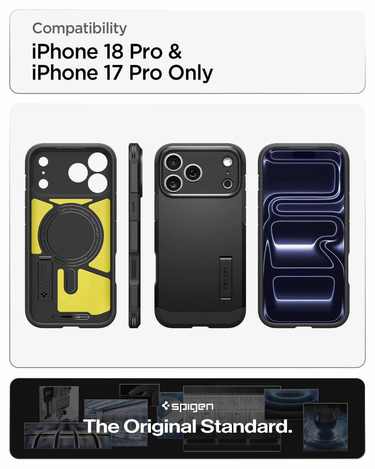 Spigen iPhone 18 Pro Tough Armor T (MagFit) - Black - feature illustration 40