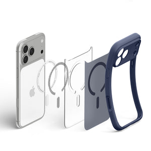 Spigen iPhone 18 Pro Ultra Hybrid Matte (MagFit) - Frost Deep Blue - case detail 44