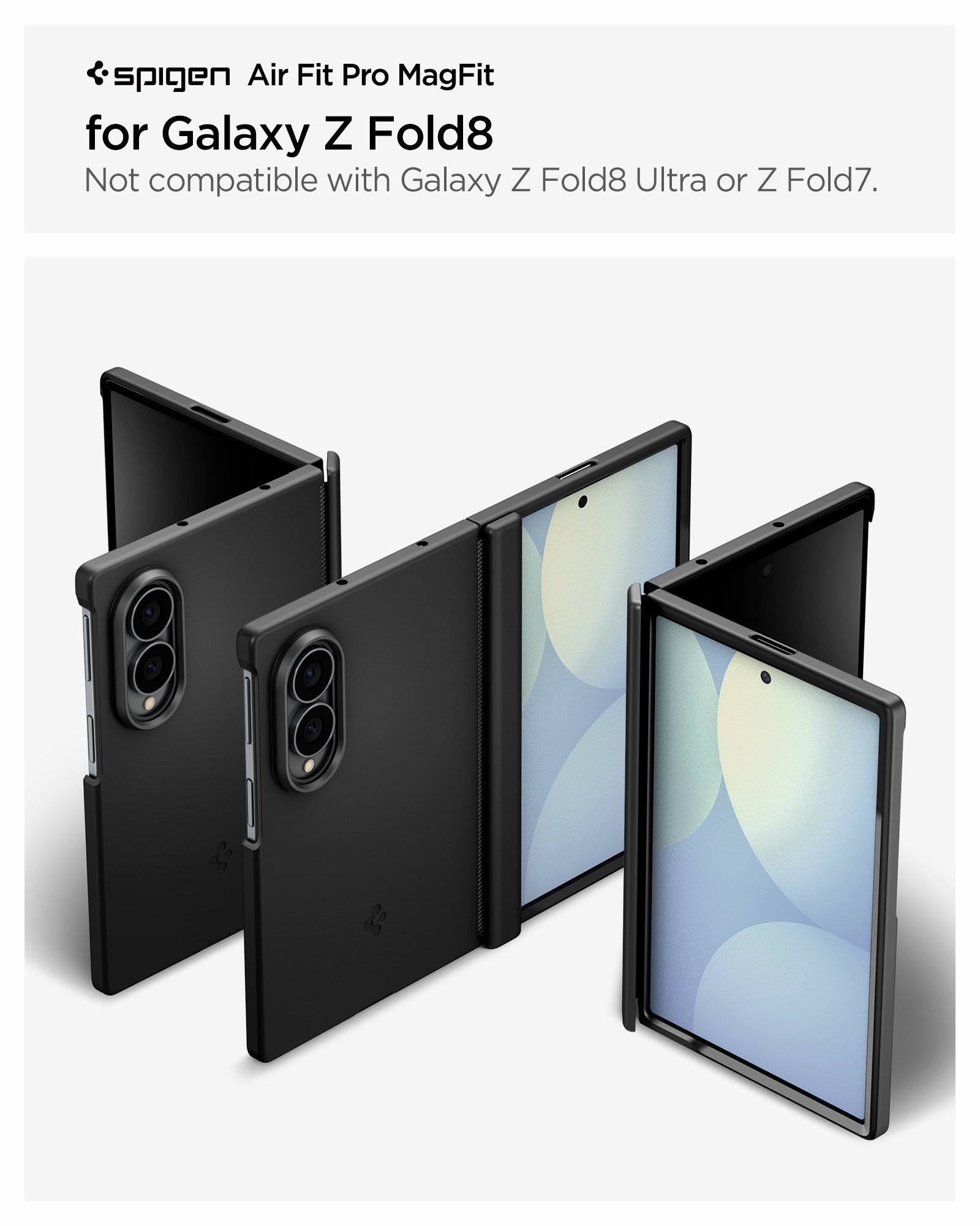 Spigen Galaxy Z Fold 8 Case Air Fit Pro MagFit - Black - image 2