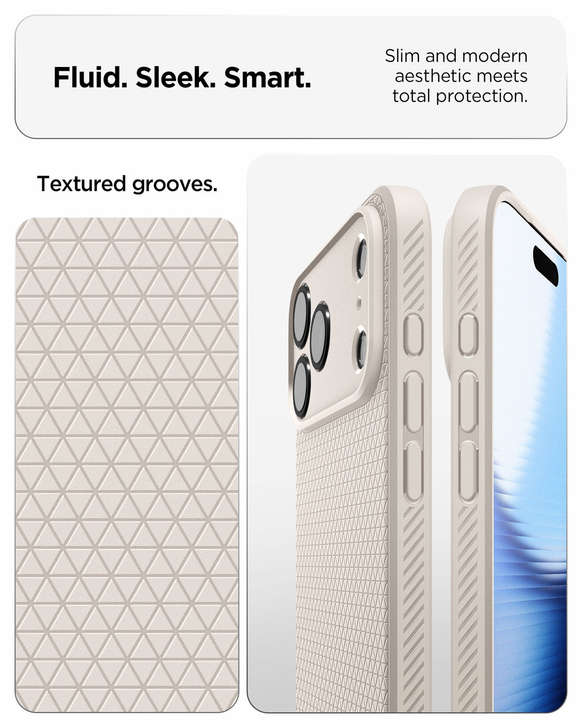 Spigen iPhone 18 Pro Liquid Air - Natural Titanium - feature illustration 54