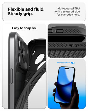 Spigen iPhone 18 Pro Max Liquid Air - Matte Black - feature illustration 42