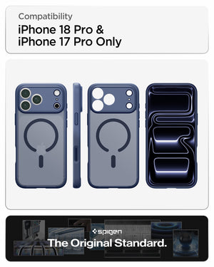 Spigen iPhone 18 Pro Ultra Hybrid Matte (MagFit) - Frost Deep Blue - feature illustration 87