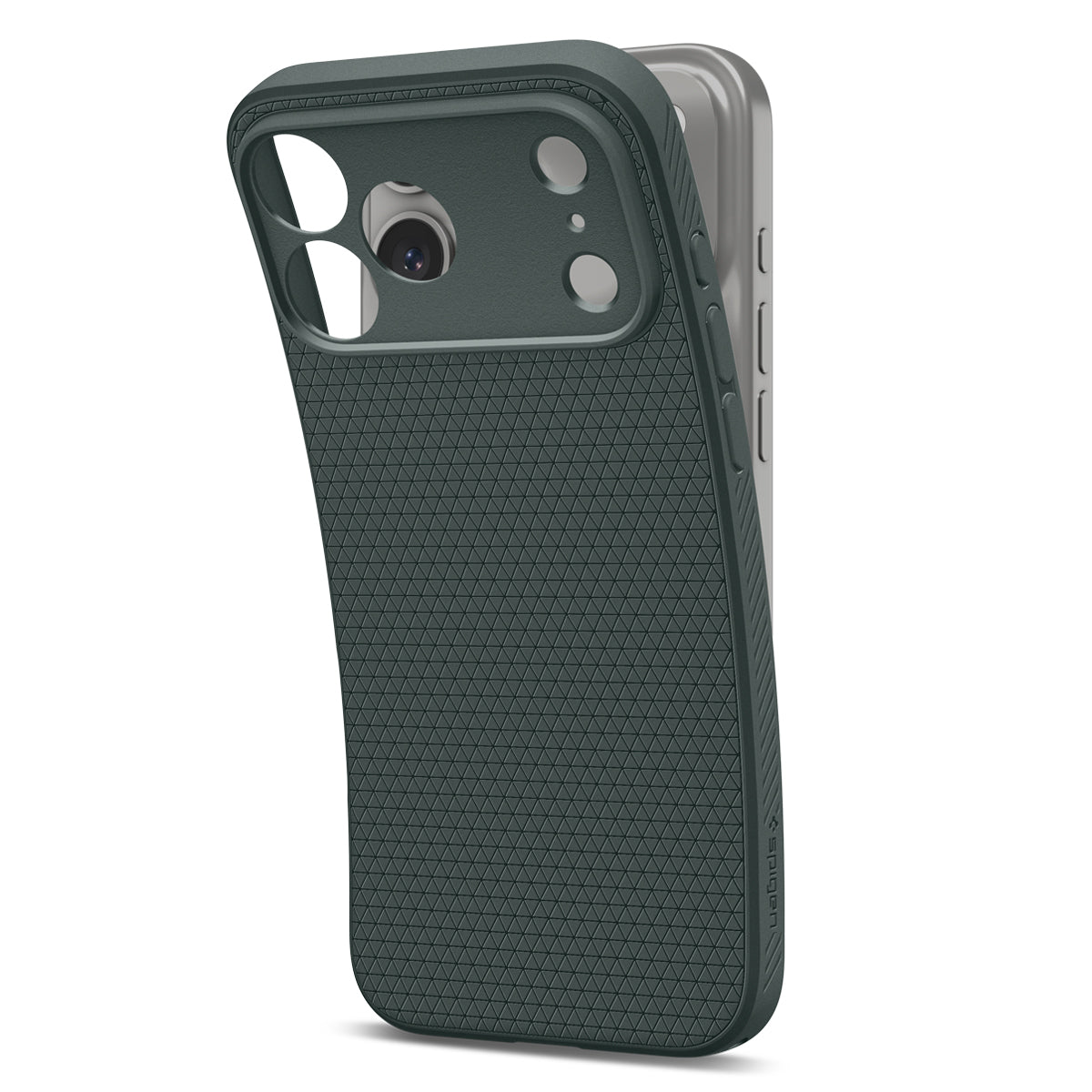 Spigen iPhone 18 Pro Max Liquid Air - Abyss Green - case detail 17