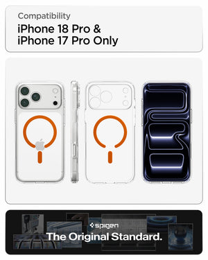 Spigen iPhone 18 Pro Ultra Hybrid (MagFit) - Clear Orange - feature illustration 94
