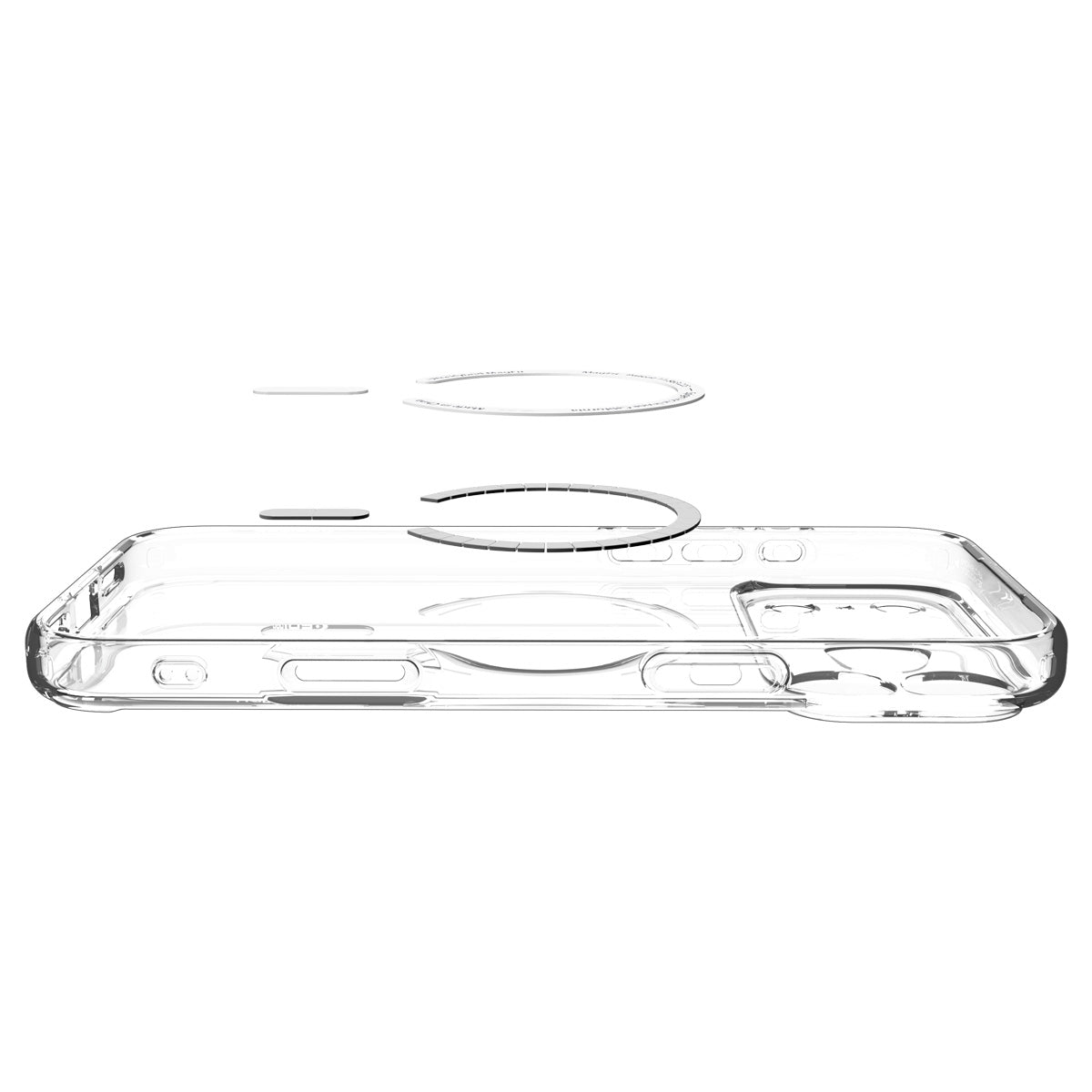 Spigen iPhone 18 Pro Ultra Hybrid (MagFit) - Clear Gold - case detail 13