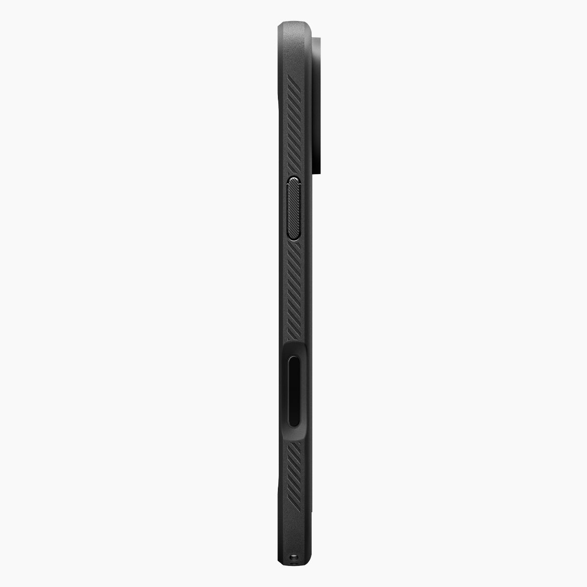 Spigen iPhone 18 Pro Rugged Armor (MagFit) - Matte Black - case detail 4
