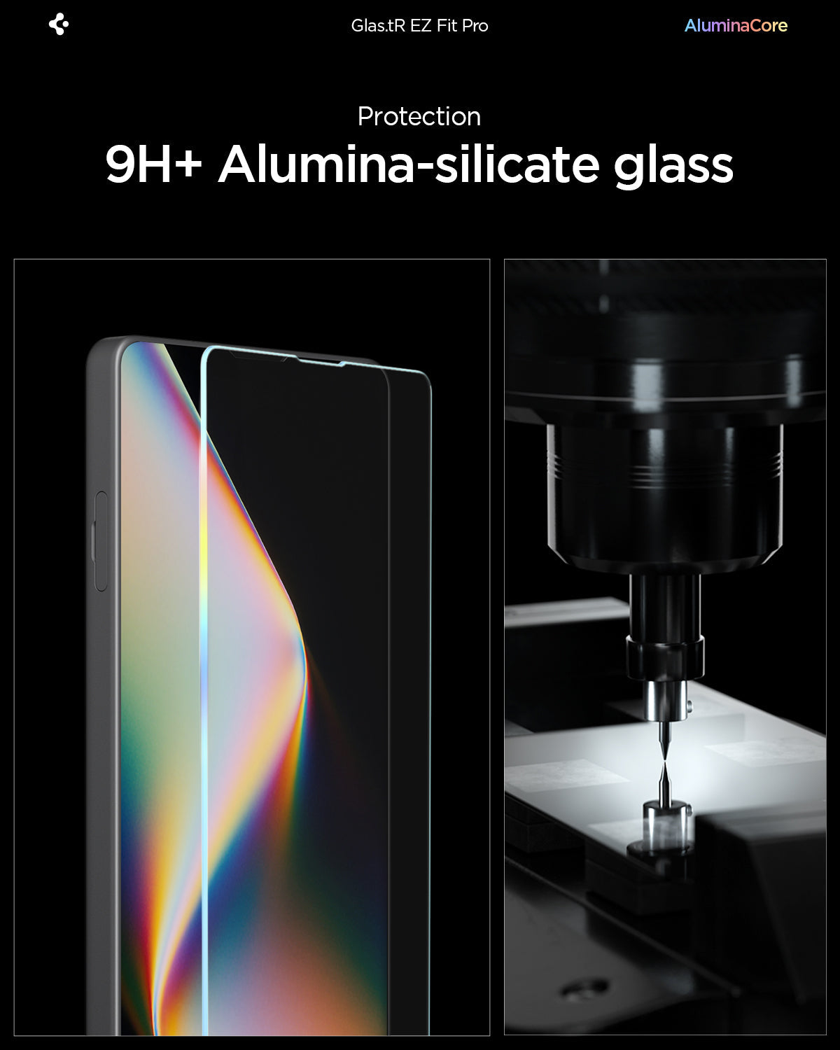 Xperia 10 GLAS.tR EZ Fit Pro 9H+ alumina-silicate glass panel