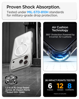 Spigen iPhone 18 Pro Liquid Crystal MagFit - Clear White - feature illustration 18