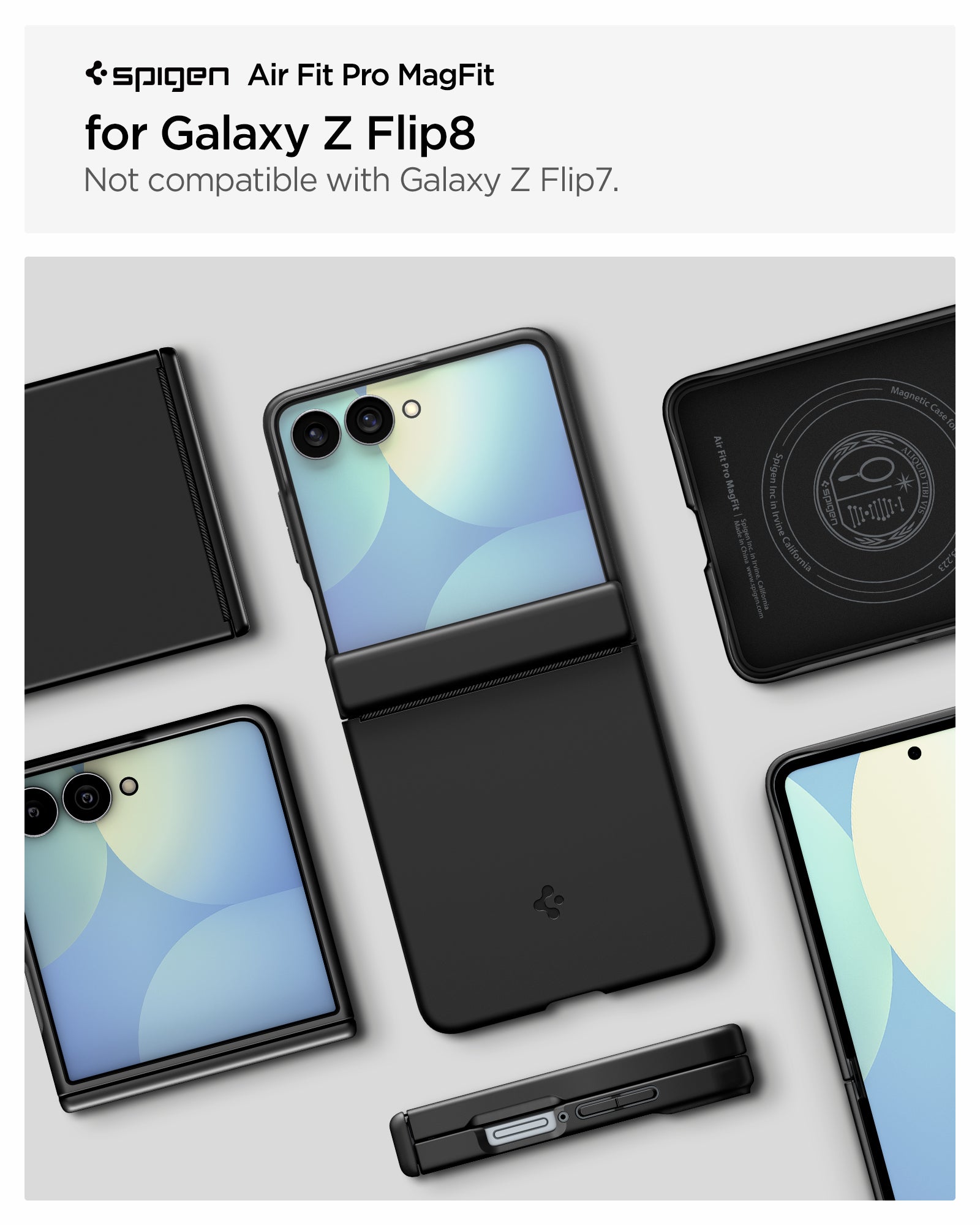 Spigen Galaxy Z Flip 8 Case Air Fit Pro MagFit - Black - image 2