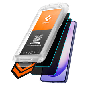 Spigen Galaxy S26 Plus EZ Fit Pro HD Privacy – privacy glass and phone view