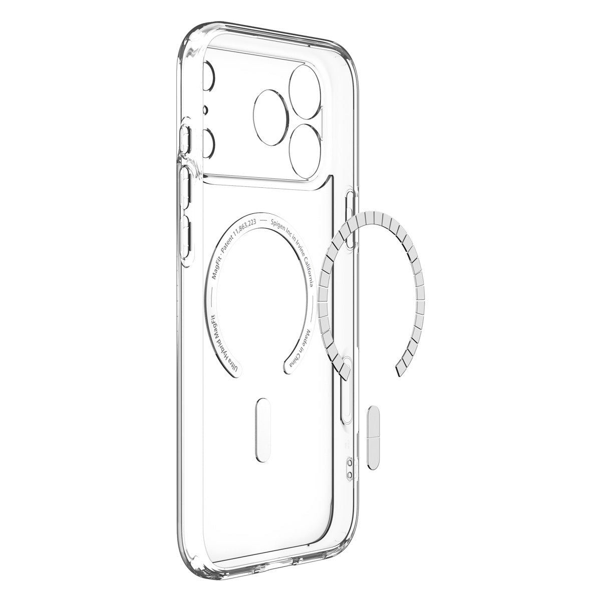 Spigen iPhone 18 Pro Max Ultra Hybrid (MagFit) - Clear White - case detail 64