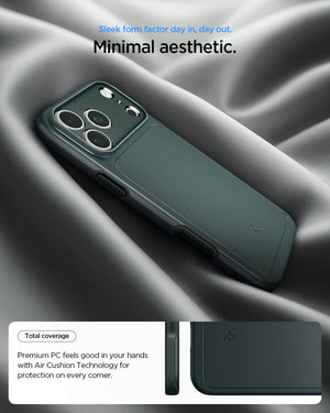 Spigen iPhone 18 Pro Thin Fit (MagFit) - Abyss Green - feature illustration 45