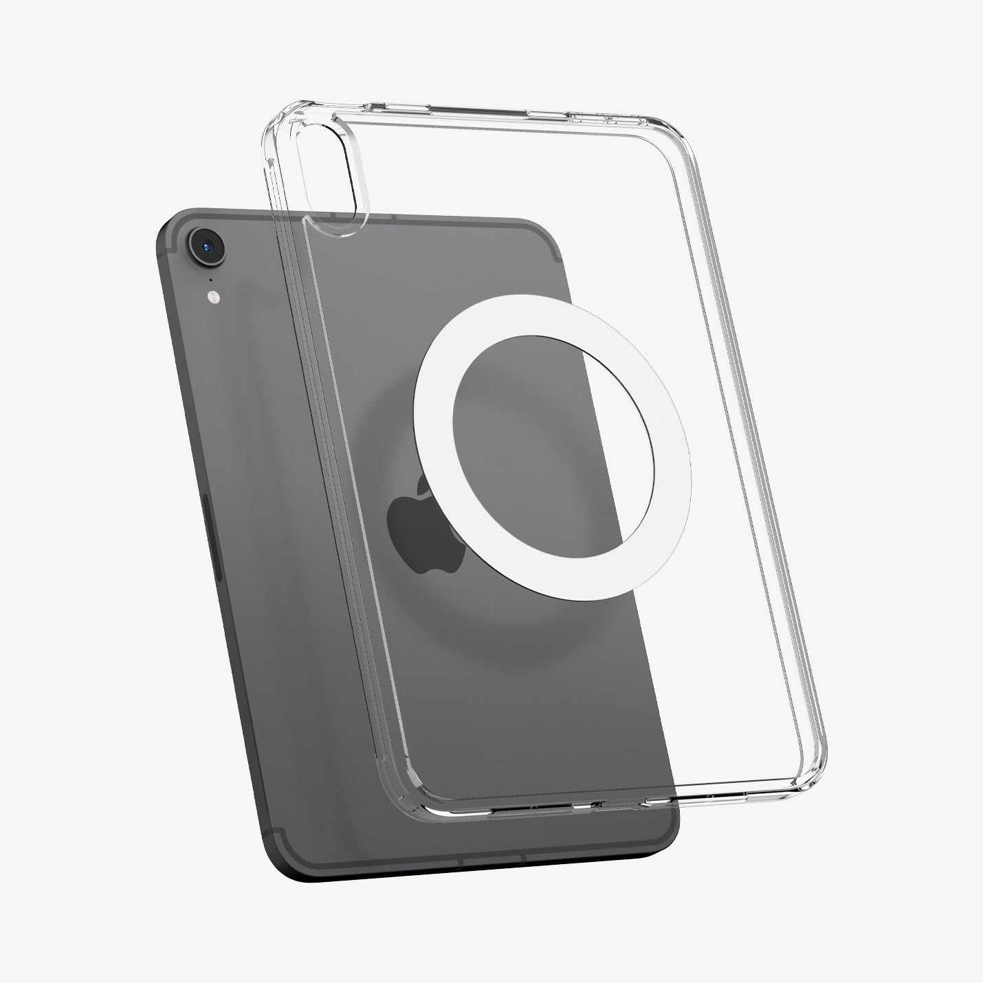 Spigen iPad Mini 7 / iPad Mini 6 Case – Ultra Hybrid MagFit – Clear White – title image 2