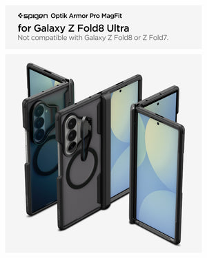Spigen Galaxy Z Fold 8 Ultra Case Optik Armor Pro MagFit - Black - image 2