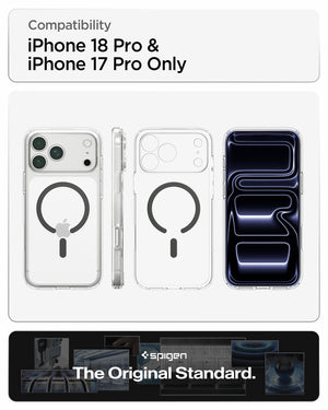 Spigen iPhone 18 Pro Ultra Hybrid (MagFit) - Clear Graphite - feature illustration 86