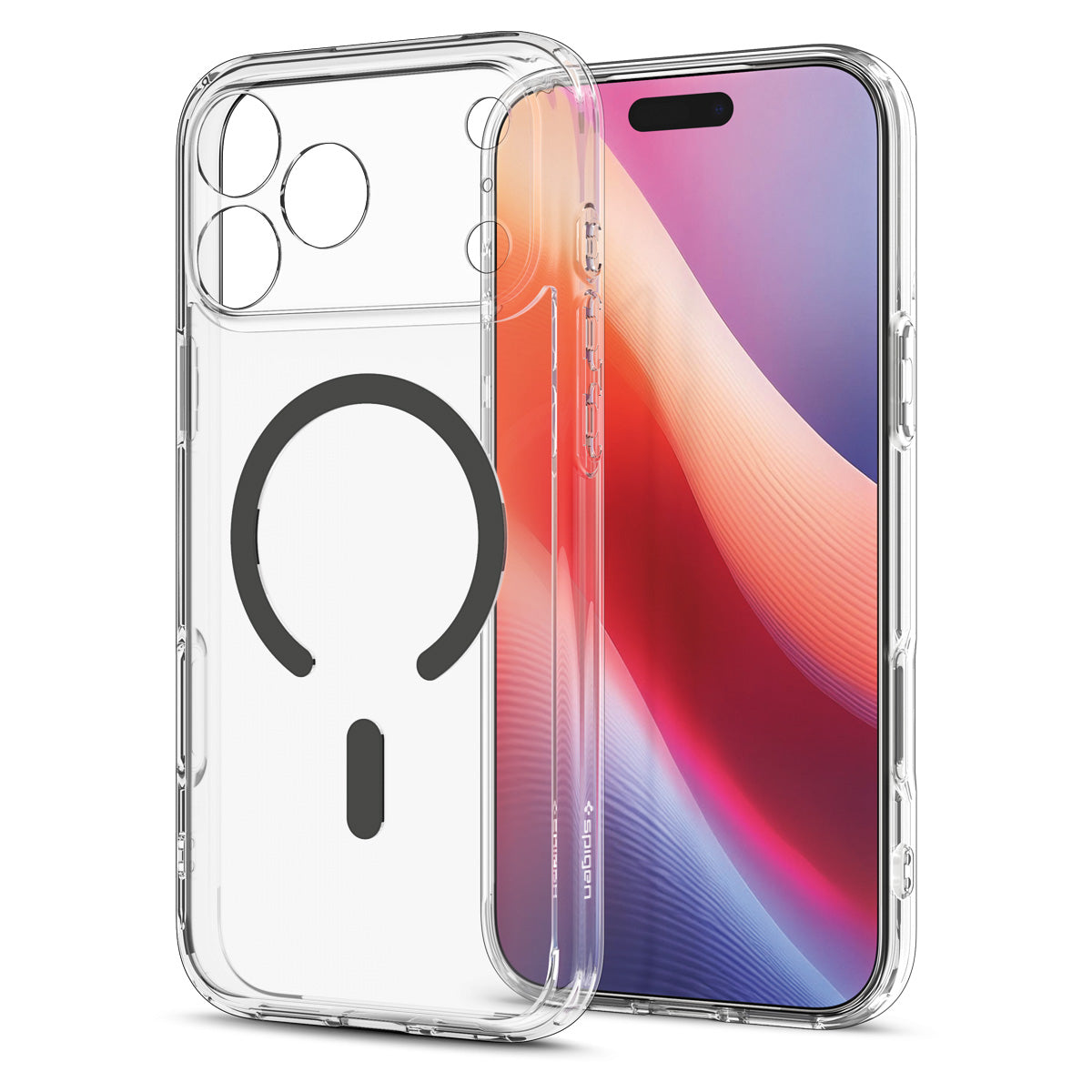 Spigen iPhone 18 Pro Max Ultra Hybrid (MagFit) - Clear Graphite - case detail 40