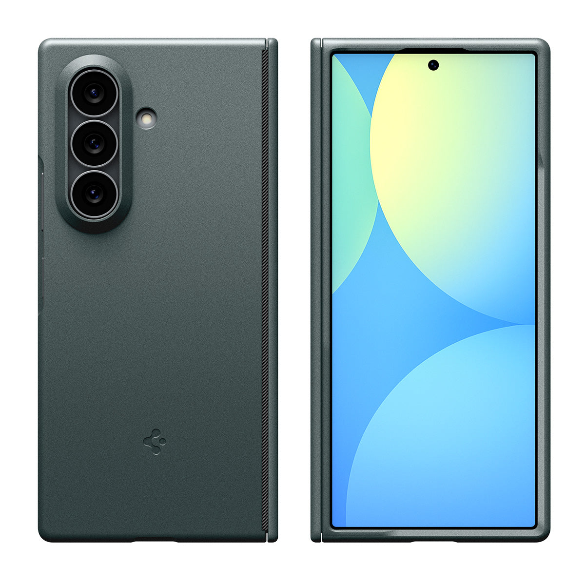 Spigen Galaxy Z Fold 8 Ultra Case Air Fit Pro MagFit - Abyss Green - image 2
